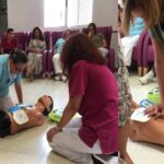 En las imágenes distintos momentos de la formación práctica