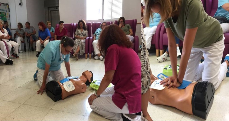 En las imágenes distintos momentos de la formación práctica